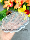 5 inch Etched mandala #2 coaster silicone mold