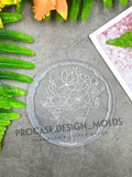 Flower lady coaster mold#3 (5 inches)