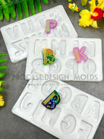 Abstract alphabet molds (26 letters)