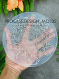 Sun mandala coaster mold