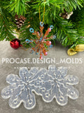 3D snowflake ornament mold #13