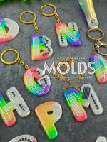 Abstract alphabet molds (26 letters)