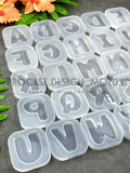 Reverse alphabet mold(Available in each letter individually or as a whole set(A-Z 26 letters)