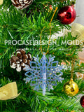 3D snowflake ornament mold #3