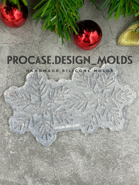 3D snowflake ornament mold #14