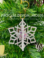 3D snowflake ornament mold #1