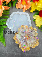 Holographic flower coaster mold (4.5")