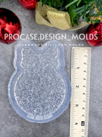 Druzy Christmas ball ornament mold #1