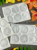 Floral alphabet molds (A-Z 26 letters)