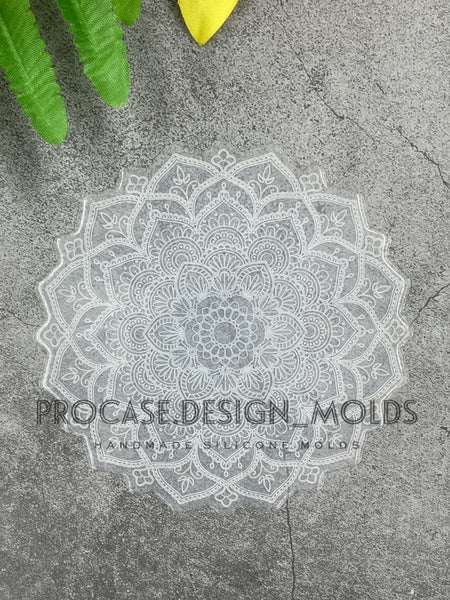 Mandala inlay silicone mold(4.5 inches)