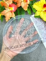 Flower lady coaster mold #1 (5 inches)