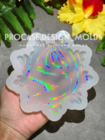 Holographic coaster mold (4.5")