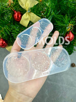 Druzy round mold(3 tags per mold.)