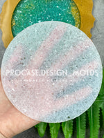 4.7 inch round druzy insert mold