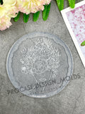 Flower lady coaster mold #1 (5 inches)