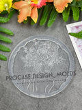 Flower lady coaster mold#4 (5 inches)