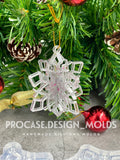 3D snowflake ornament mold #1