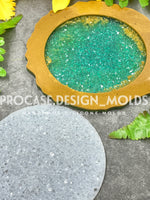 4.7 inch round druzy insert mold