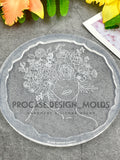 Flower lady coaster mold#2 (5 inches)