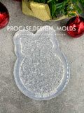 Druzy Christmas ball ornament mold #1