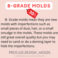 B - Grade mold - Made with love tag mold (round 1.5")