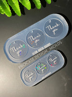 Holographic thank you tag mold(stars)