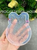 Druzy Christmas ball ornament mold #2