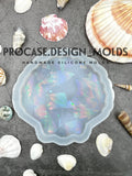 Holographic shell coaster mold (5")