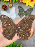 Butterfly druzy insert mold size 4.7 inches