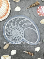 5.7” Nautilus Shell coaster mold