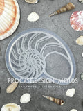 5.7” Nautilus Shell coaster mold