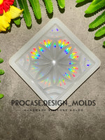 Holographic flower coaster mold (4")