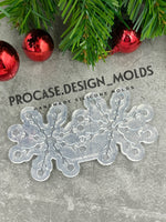 3D snowflake ornament mold #12