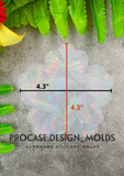 B-Grade - Flower Holographic Inlay mold (4.3")