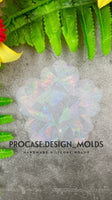 B-Grade - Flower Holographic Inlay mold (4.3")