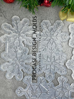 3D snowflake ornament collection 2 - Set of 4 pcs. (1 design/each)