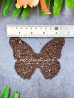 Butterfly druzy insert mold size 4.7 inches