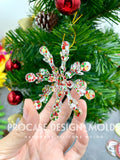 3D snowflake ornament mold #12