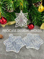 3D snowflake ornament collection - Set of 3 pcs. (1 design/each)