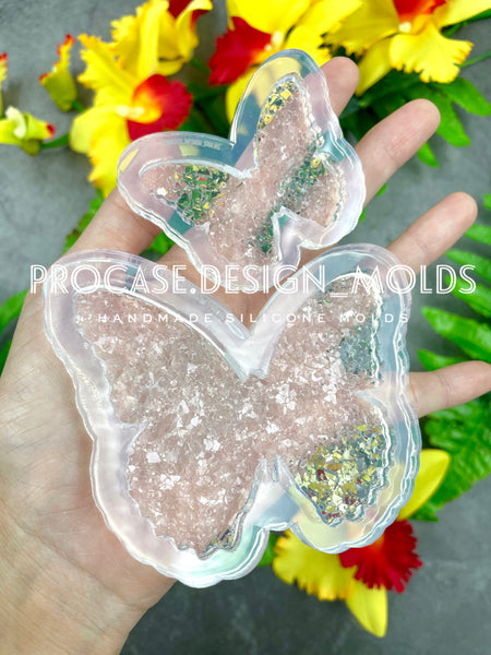 Druzy butterfly mold(2 sizes available ) – PROCASE.DESIGN_MOLDS