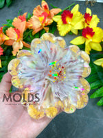 Holographic flower coaster mold (4.5")