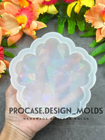 Holographic flower coaster mold (4.5")