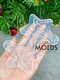 3D Christmas star ornament mold #5