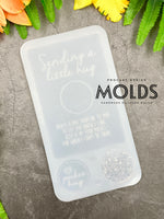 Sending a little hug card mold with 2 pocket hug perfect for keychains.(Letter mold)