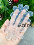 3D snowflake ornament mold #12